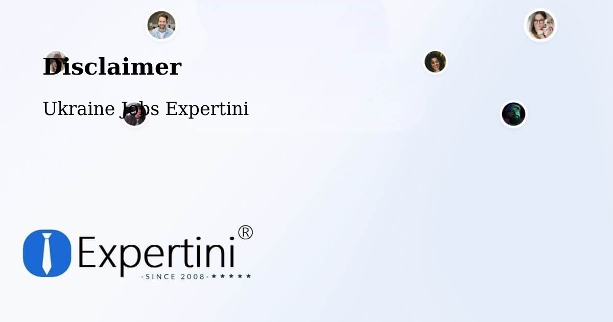 Disclaimer – Zhytomyr - Ukraine Jobs Expertini